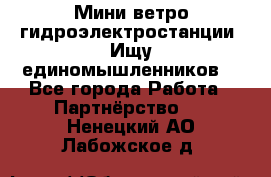 Мини ветро-гидроэлектростанции. Ищу единомышленников. - Все города Работа » Партнёрство   . Ненецкий АО,Лабожское д.